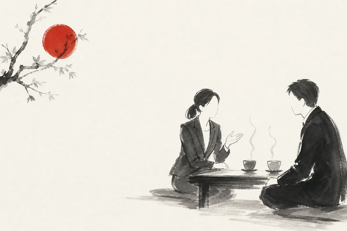 知らない人に話しかける最初の一言｜口下手でも使える型のイメージイラスト